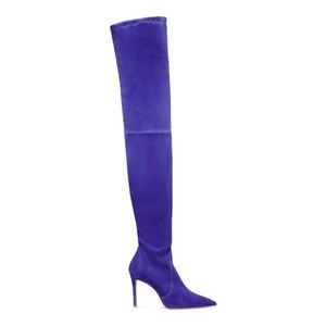 Stuart Weitzman Ultrasturt 100 STR Suede over the knee boots /color DUSK